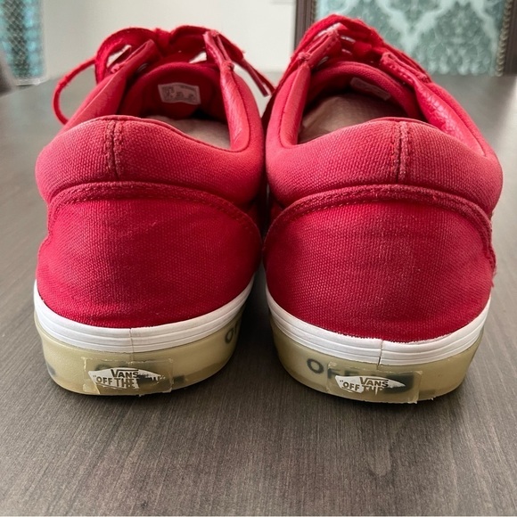 Vans Men Old Skool otw Foxing Translucent Racing Red sneakers shoes size 12 - Picture 5 of 10